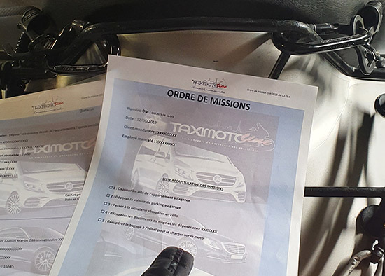 ordre de missions TaxiMotoline ordre de missions TaxiMotoline